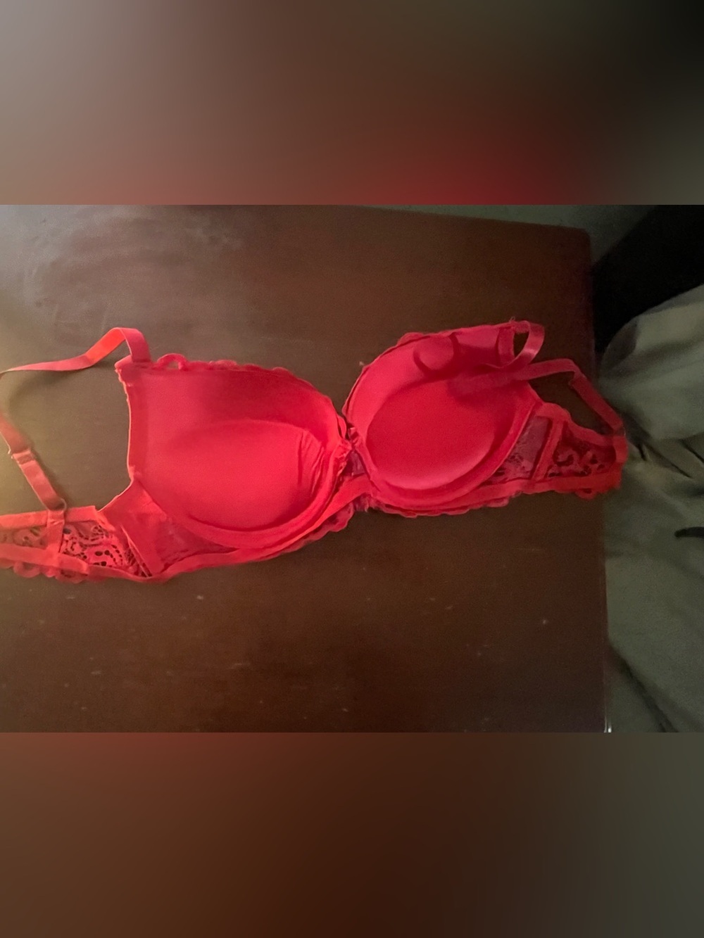 Red Lace Underwire Strapless Bra - Women Intimates